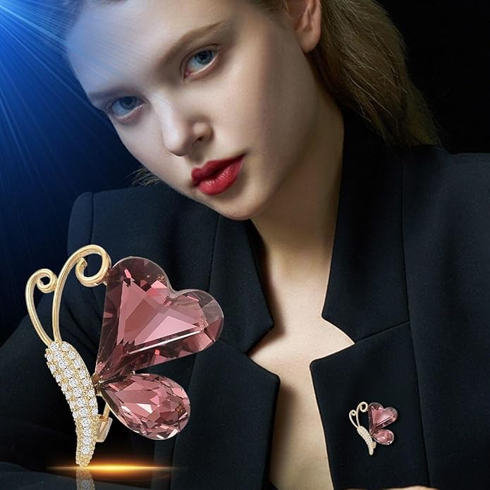 Animal Brooch for Women Girls Rhinestone Animal Brooch Lapel Pin Jewelry Gift for Mom Wife