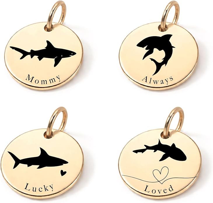 SM Design Mama Animal Charm Set – Set of 4 Stainless Steel Charms – Motherhood & Family Keepsake Jewelry Charmss