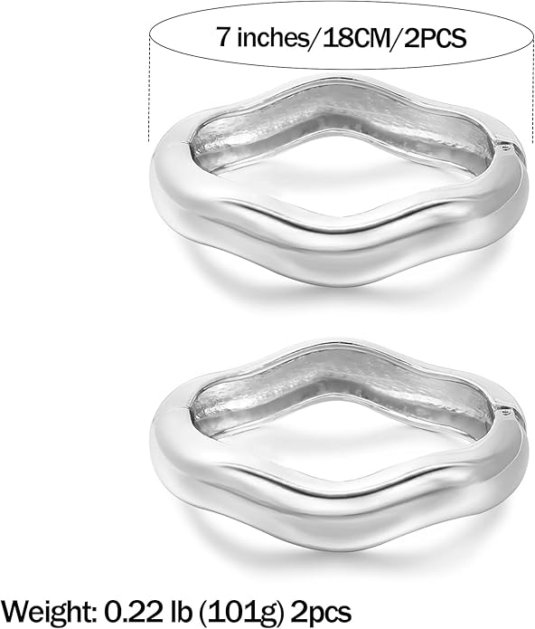 Elegance 11 designs Gold Bangles For Women Chunky Trendy Hinged Cuff Open Bracelet Wide Minimalist Bracelets Jewelry Gift