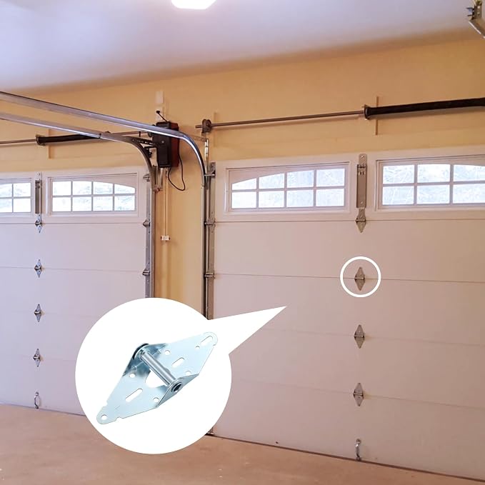 Garage Door Hinge #1, 14 Gauge Steel Replacement, Galvanized, 2 Pack | - Image 4