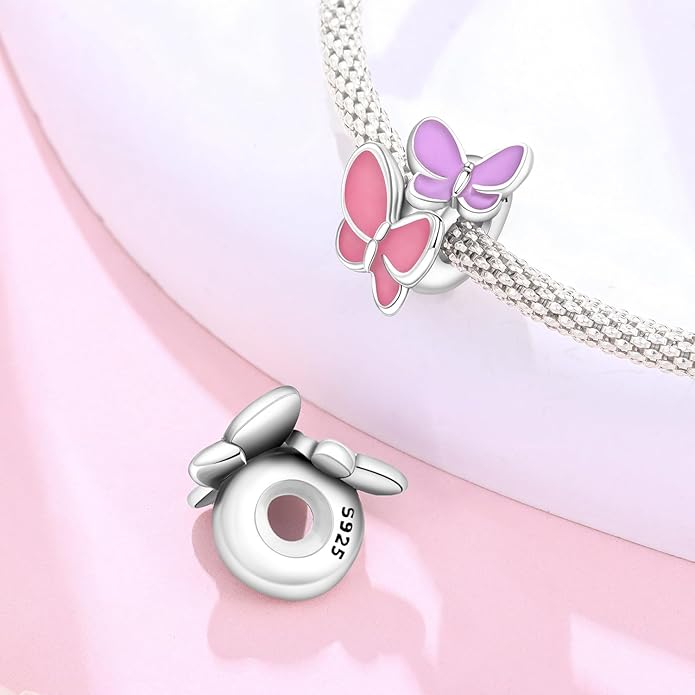 Cute Panda Animal 925 Sterling Silver Charms for Bracelets and Necklace Dangle Pendants Butterfly Elephant Dog Bead Jewelry Present for Women Family Friends