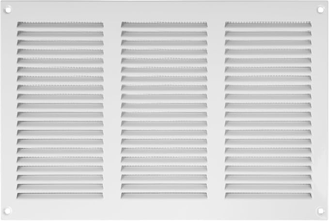 12 x 8 Inch White Galvanized Steel Return Air Register Vent Cover, AC Vent Cover - Image 8