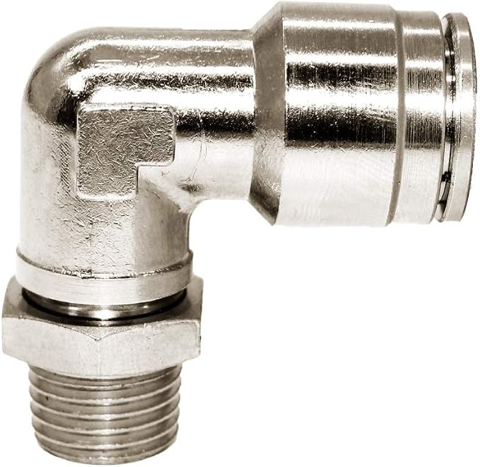 Beduan Brass BPL Push to Connect Air Fittings Elbow 1/2" Tube OD x 1/4" NPT - Image 3