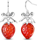 LAZA 925 Sterling Silver Hoop Earrings for Women, Hypoallergenic Huggie Butterfly Dangle Drop Earrings Colorful Flower Earrings Jewelry Gifts
