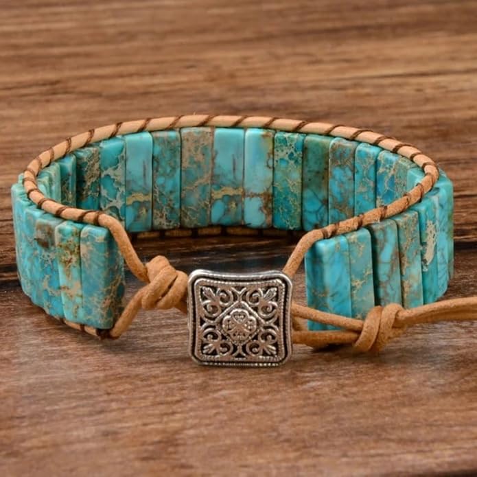 ZOSOJONA 7 Chakra Bracelet Bohemian Handmade Leather Wrap Healing Protection Natural Stone Yoga Beaded Bracelets Boho Friendship Jewelry