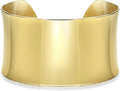 Lavari Jewelers 7 Inches Long Wide Open Cuff Bangle Bracelet for Women I 2.5 Inches in Diameter and 1.5 Inches in Height I Ion Plated Stainless Steel or Satin Finish Bangle for Her I Wide Bracelet