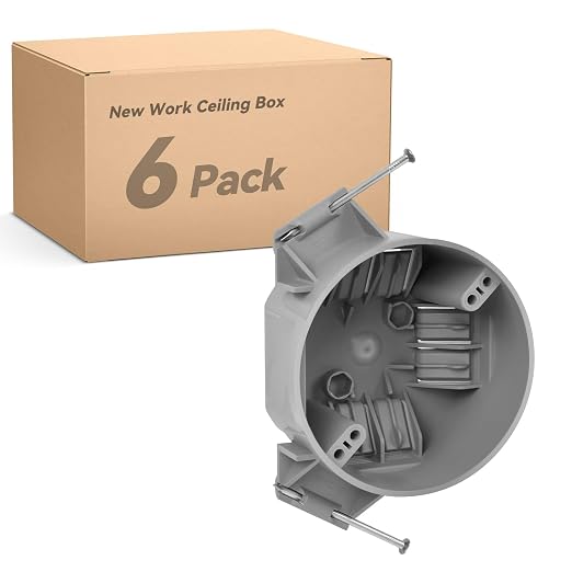 Togalonn 20 Cubic Inch New Work Ceiling Electrical Box, Round Electrical Box by Togalonn