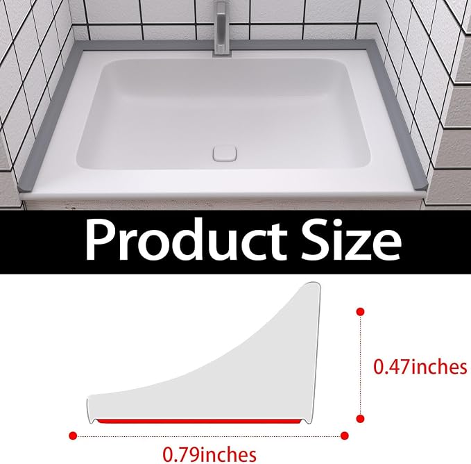 Raycity Silicone Shower Threshold Water Dam Barrier, 39 Inch, Shower Water - Image 3