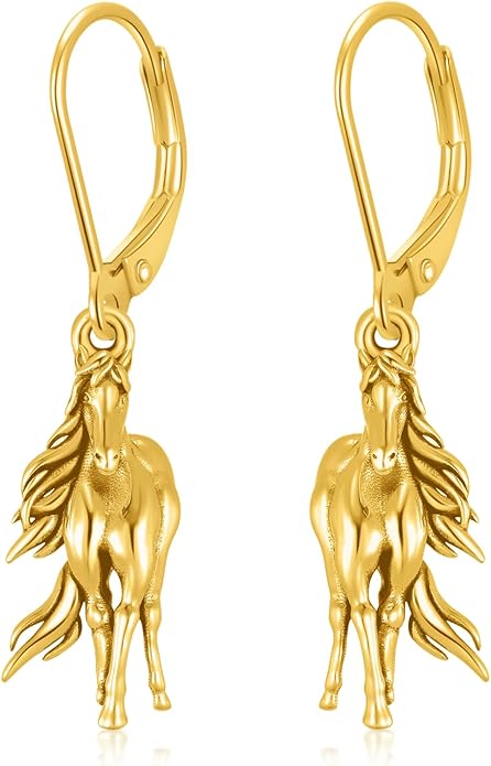 PELOVNY Animal Dangle Earrings Sterling Silver Hypoallergenic Moss Agate Crystal Moonstone Earrings Bee Butterfly Dolphin Peacock Phoenix Jewelry Birthday Christmas Gifts for Women
