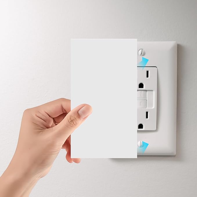 6 Pcs Self-Adhesive Ceiling Cover Plate Wall Outlet Hole Stickers | 5x3 in - Image 5