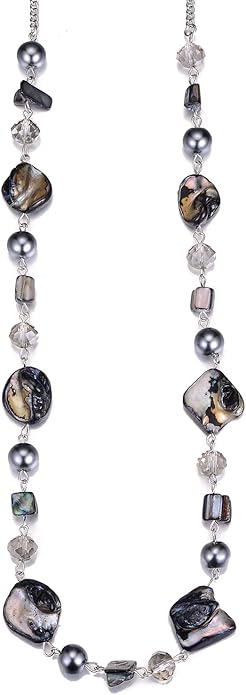 PEARL&CLUB Long Beaded Necklaces For Women - Sweater Chain Fashion Jewelry Necklace Gifts For Women