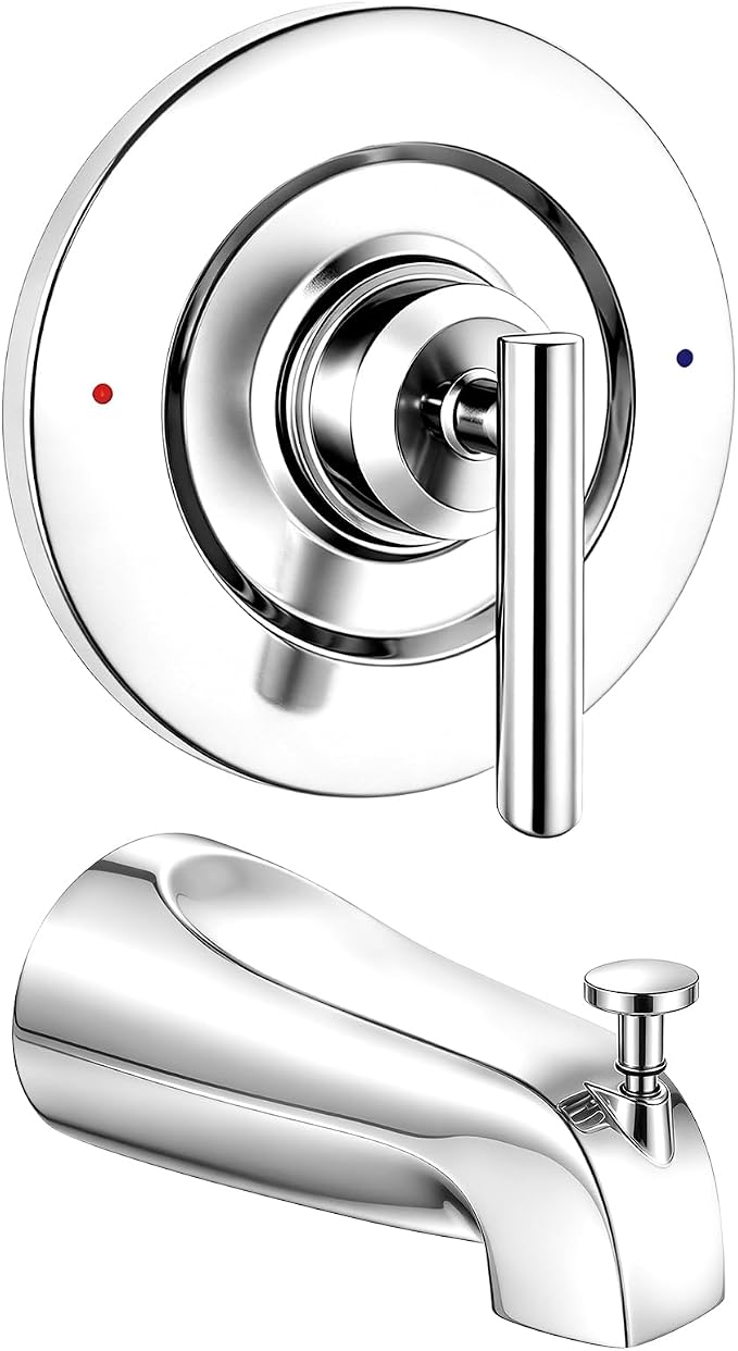 Shower Faucet Trim Kit with Tub Spout, Compatible with Moen Gibson Posi-Temp by Unknown
