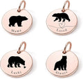 SM Design Mama Animal Charm Set – Set of 4 Stainless Steel Charms – Motherhood & Family Keepsake Jewelry Charmss