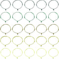 50Pcs Adjustable Braided Cord Colorful Waxed Thread Half Finished Bracelet with Jump Rings Knotting Bracelet Ropes for Wrist DIY Women Jewelry Friendship Bangle Decor 2-3/8 Inch Long-Green