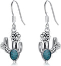 Western Earrings for Women 925 Sterling Silver Turquoise Western Country Dangle Drop Earrings Country Jewelry Gifts for Cowgirl Cowboy