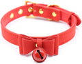 Bell Choker Collar Necklace Lolita Bow Collar Cat Kitty Velvet Necklace
