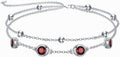 Dorunmo 925 Sterling Silver Birthstone Anklet Bracelets for Women Birthday Mother's Day Jewelry Gifts for Wife Girlfriend Mother Her