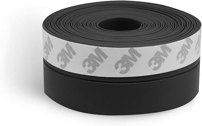 TAROSE Weather Stripping, Silicone Door Seal Strip Door, 16 Feet Long Black | - Image 8