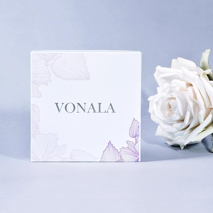 VONALA Silver/Gold Seashell Pearl Dangle Earrings 925 Sterling Silver Beach Drop Dangle Earrings Starfish Leverback Earrings Ocean Jewelry Gifts for Women