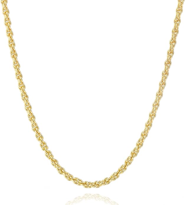 Natural Freshwater Baroque Pearl Necklace 14K Gold Plated Dainty Choker Necklace for Women Girls Snake Chain/Cuban Link/Paperclip/Ball Beaded Chain/Tennis Chain Fashion Jewelry for Gift