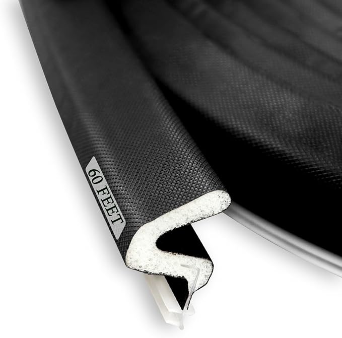 LSGCQ Kerf Weather Stripping for Door Seal Strip, 60 Ft, Front Door Seal Strip by LSGCQ