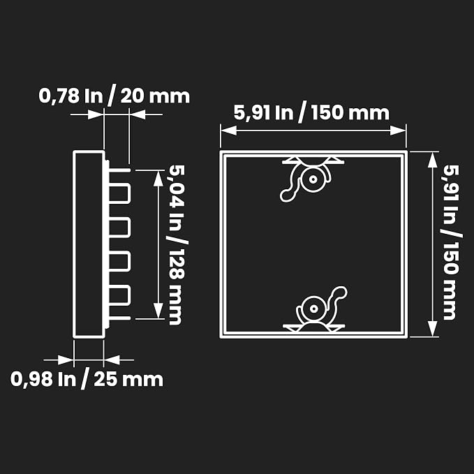 Repa Market 6 x 6 Inch Galvanized Steel Duct Access Door – Airtight Insulated - Image 2