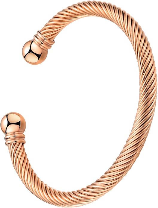 Stainless Steel Twisted Cable Wire Bracelets Adjustable Open Cuff Bangle Bracelet Vintage Jewelry Gift for Women