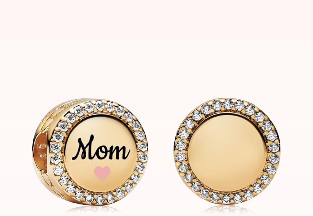 Family Mom Heart Charms 925 Sterling Silver Bead for Bracelets and Necklaces For Women Jewelry Present
