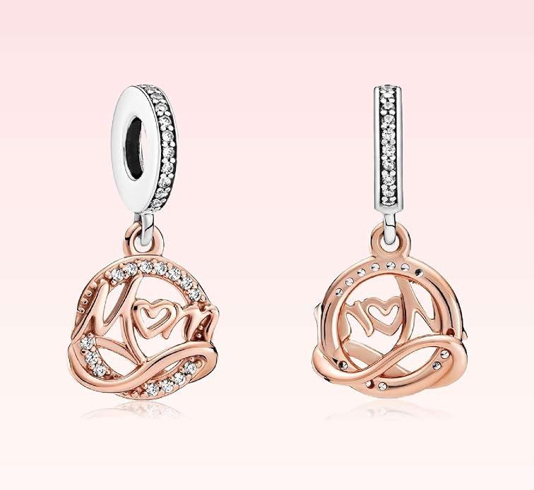 Family Mom Heart Charms 925 Sterling Silver Bead for Bracelets and Necklaces For Women Jewelry Present