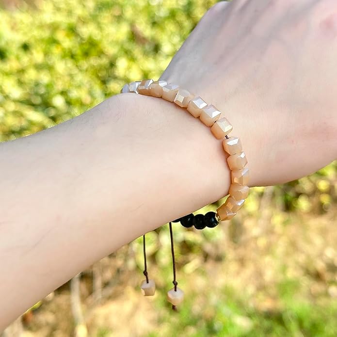 Lava Rock Bead Bracelet For Women-Zebra Stone Beaded Bracelets Essential Oil Aromatherapy Bracelet Set Balancing Chakra - Perfect Gifts For Women