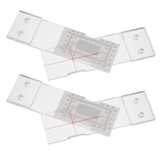 2pcs Portable Acrylic Crack Width Gauge by WHAMVOX