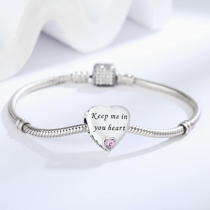 925 Sterling Silver Charms Fit Pandora Charms Bracelet I Love You to Infinity and Beyond Fit Wife Mother's Day Christmas Birthday Gift