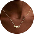 TURANDOSS Valentines Day Gifts for Kids Teen Girls - Dainty 14K Gold Plated Letter A-Z Initial Necklace with Heart, Personalized Jewelry Birthday Valentines Day Gifts for Girlfriend Wife Women