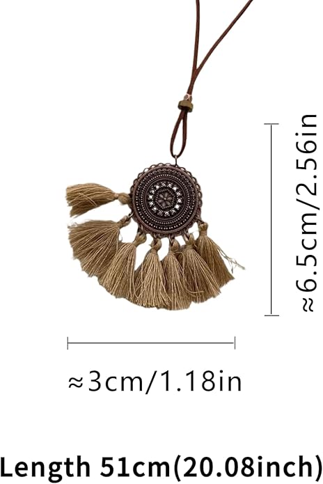 Boho Necklaces for Women, Vintage Pendant Necklaces Two Layers of Wear Choker, Adjustable Trendy Necklace Hippie Handmade Fashion Jewelry Accessories, Birthday Gifts