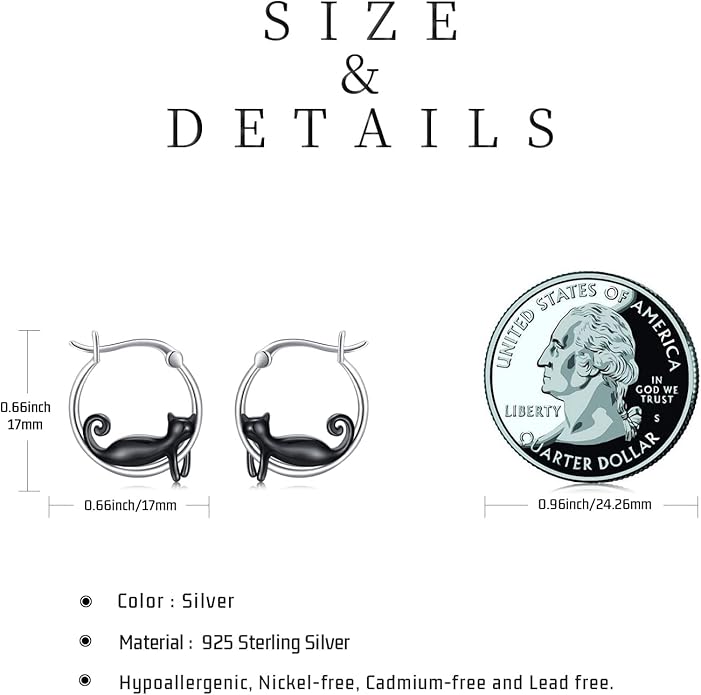 JUSTKIDSTOY Hypoallergenic Panda/Unicorn/Hummingbird/Dolphin Hoop Earrings for Women 925 Sterling Silver Animal Huggie Hoop Earrings Jewelry Gifts for Sensitive Ears