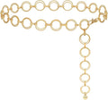 Women's Chain Belt Metal Waist Belt Chunky Belly Link Belt