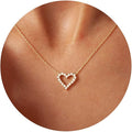 14K Gold Plated Dainty Pendant Butterfly Bead Boot Bee Baseball Flower Compass Airplane Heart Hummingbird Tree Necklace Simple Jewelry Gift for Women