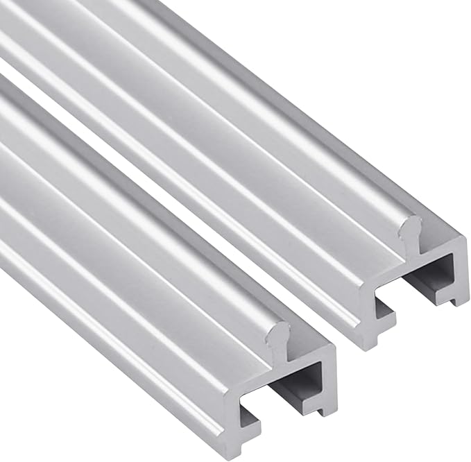 96" in 2 Sections of 48" Aluminum Sliding Screen Door Track, Sliding Door by Xadnitu