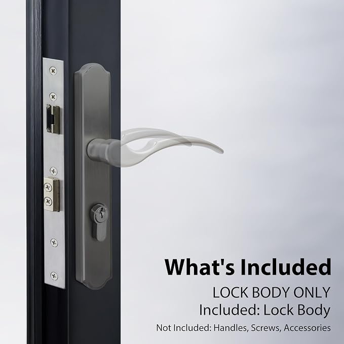 House Guard Storm Door Lock Body, Euro Mortise, Adjustable 22/26mm Backset | - Image 8