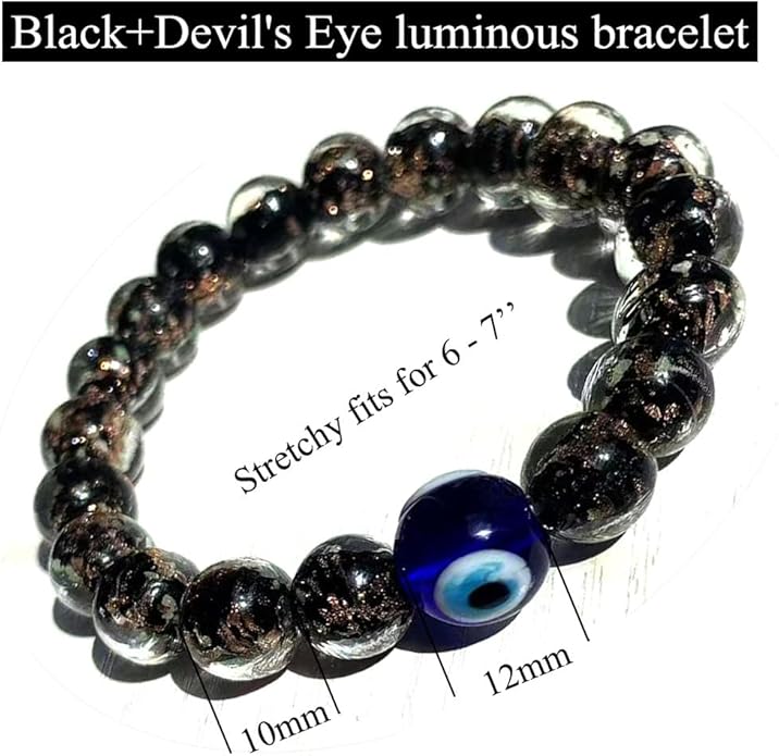 Handmade Glow-in-the-Dark Beaded Bracelet, Luminous Wrist Accessory, Fashion Bracelet for Women, Ideal Gift for Night Events, Parties & Birthdays