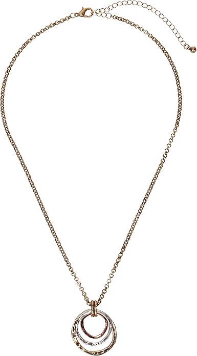 SPUNKYsoul Boho 3 Circle Pendant Handmade Earth Ocean Necklace Jewelry for Women Gold Silver Copper Rose Gold Multi-Metal