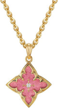 Fettero Gold Clover Necklace for Women Dainty 14K Gold Plated CZ Pendant Necklace Adjustable Chain Choker Charm Colorful Clover Pendant Lucky Necklaces for Women Jewelry