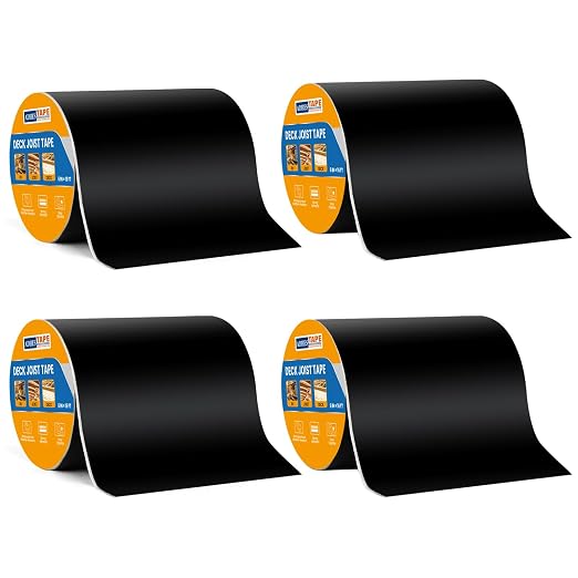 ADHES Deck Joist Tape, 4 Rolls Weather Resistance & Waterproof | Butyl Joist by ADHESTAPEPERSUITOFPERFECTION