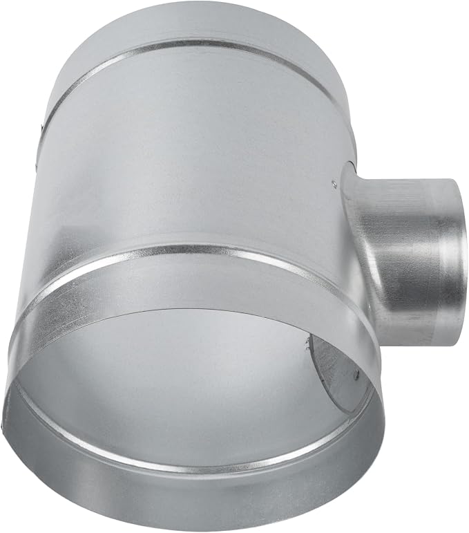 8" Inch to 4" Inch Branch T-Shape Ducting Splitter - Image 3