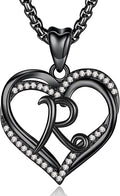 INFUSEU Unique Initial Necklaces for Women Girls Small Heart Letter Jewelry, Meaningful Personalized Gifts