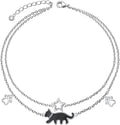 S925 Sterling Silver Anklets Adjustable Beach Foot Ankle Bracelet Jewelry Gifts For Women Girls