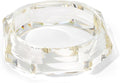 Trendy Acrylic Resin Bangle Bracelet for Women Chunky Transparent Acetate Mottled Plate Bangle Bracelet Statement Jewelry