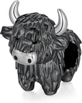 Highland Cow Charm 925 Sterling Silver Cow Charms for Bracelets Cow Jewelry Highland Cow Jewelry Gifts