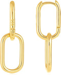 14K Gold Plated Knot Earrings for Women Gold Silver Earrings Heart Link Drop Dangle Earring Chunky Golden Knotted Statement Jewelry