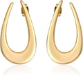 18K Gold Plated Sculptural Earrings Set for Women – Hypoallergenic, Lightweight, Modern Hoop & Drop Styles – 6 Bold Statement Designs – Christmas, Holiday, Thanksgiving Gift, Halloween